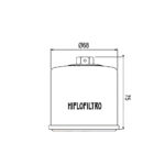 Filter ulja HF138RC Hiflo (RACING) - Слика 2