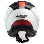 Kaciga LS2 Jet OF600 COPTER II URBANE mat belo crvena - Слика 3