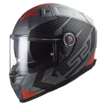 LS2 Full Face Moto kaciga Vector mat titanium