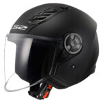 LS2 Jet moto kaciga Airflow II mat crna