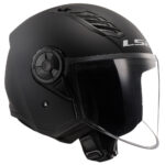 LS2 Jet moto kaciga Airflow II mat crna