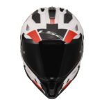 LS2 Cross moto kaciga Pioneer Hill belo crvena