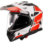 LS2 Cross moto kaciga Pioneer Hill belo crvena