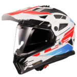 LS2 Cross moto kaciga Pioneer II Namib crveno belo plava