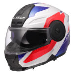 LS2 Flip Up moto kaciga Scope II Duria crveno belo plava