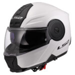 LS2 Flip UP moto kaciga Scope II solid bela