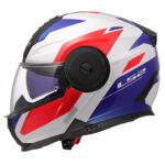 LS2 Flip Up moto kaciga Scope II Duria crveno belo plava