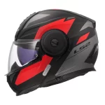 Moto kaciga LS2 Flip Up FF902 SCOPE II DURIA crno crvena - Слика 4