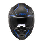 Moto kaciga LS2 Full Face FF811 VECTOR II ALIZER crno plava sa naočarima - Слика 3