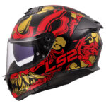 Moto kaciga LS2 Full Face FF808 STREAM II DRAKO crno crvena sa naočarima - Слика 4