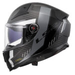 Full Face moto kaciga LS2 VECTOR II CARBON GRID crno siva