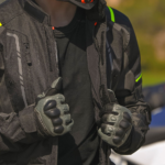 Moto rukavice LS2 OCTANE WP kožne muške crno braon - Слика 5