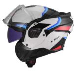 Moto kaciga LS2 Flip Up FF910 ADVANT II TRIPLE belo plavo crvena - Слика 3
