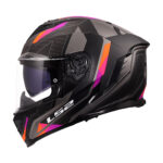 LS2 Full Face moto kaciga FF818 Storm III Sporty crno ljubičasta