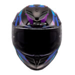 Moto kaciga LS2 Full Face FF818 STORM III KAOS crno ljubičasto plava - Слика 6