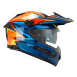 Moto Kaciga CGM 366X DUAL BEAT ALV-91 plavo narandžasta - Слика 3