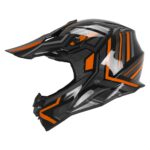 CGM OFF ROAD moto kaciga MUD Fury crno narandžasta